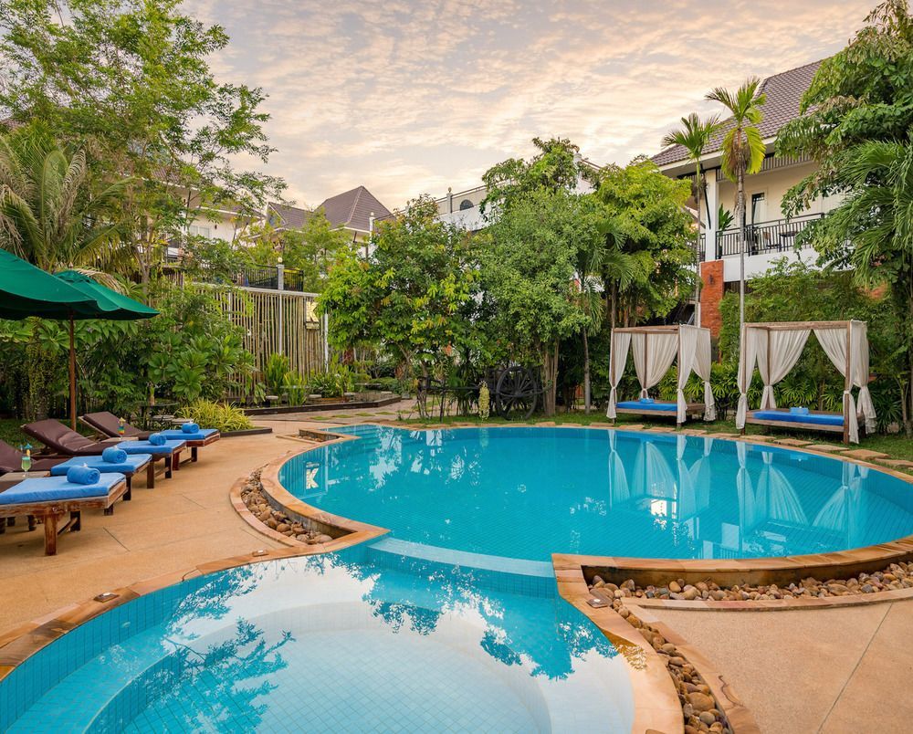Les Bambous Village Siem Reap Exterior foto